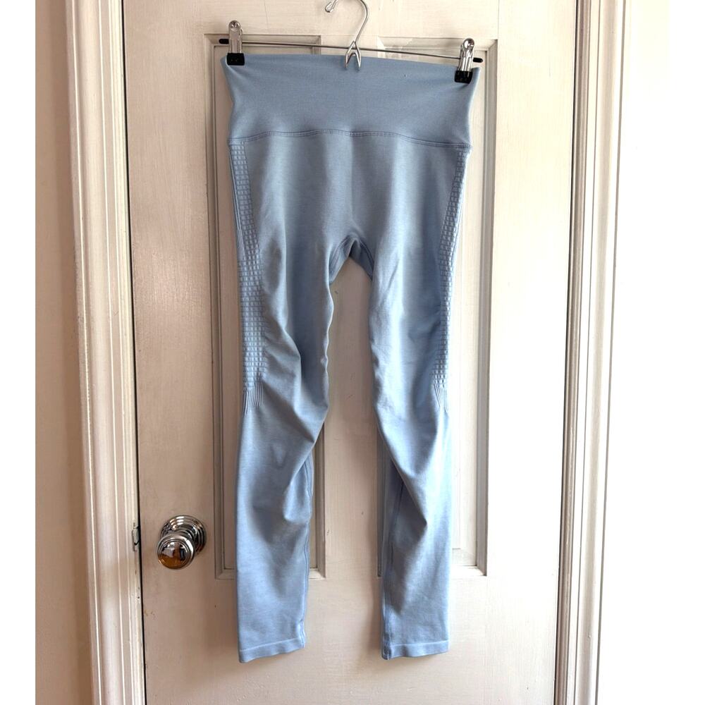 Alphalete Baby Blue Seamless High-Waisted Leggings L